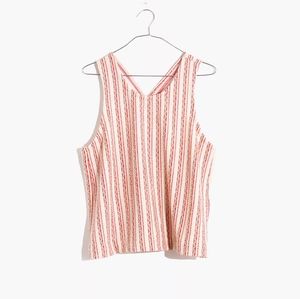 Madewell sleeveless knit open-back top, with tags!